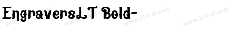 EngraversLT Bold字体转换